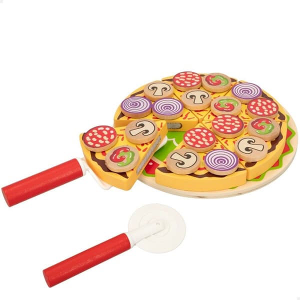 Spel av Trä Woomax Pizza 27 Delar (6 antal)