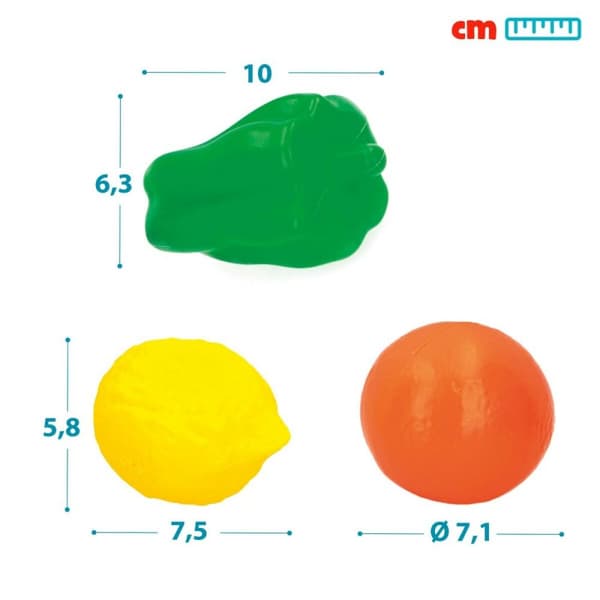Sats med matleksaker Colorbaby 22 Delar (12 antal)