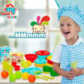 Miniatyrbillede 5 af 7: Spil Mad Sæt Colorbaby Køkkenudstyr og redskaber 31 Dele (6 enheder)