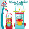Miniatyrbild 3 av 7: Städvagn med accessoarer Colorbaby Leksak 5 Delar 30,5 x 55,5 x 19,5 cm (12 antal)
