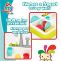 Miniatyrbilde 4 av 7: Lekekjøkken Colorbaby 22 Deler 42 x 29 x 28 cm Tilbehør Vask
