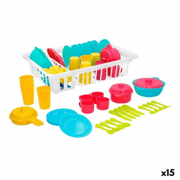 Middagssett for barn Colorbaby Leke Drainer 35 Deler (15 enheter)