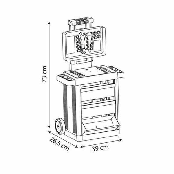 Verktygssats för barn Smoby Trolley / Tralle 73 x 39 x 26,5 cm