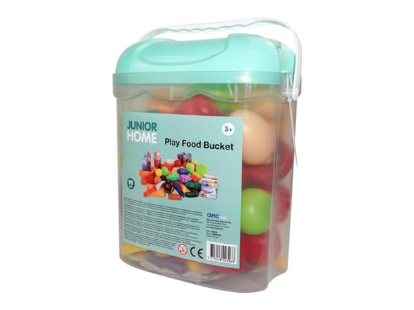 JUNIOR HOME Play Food Bucket 90 pcs