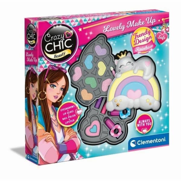 Sminkset för barn Clementoni Crazy Chic Beauty Lovely Make up Multicolour