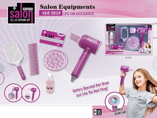 Hairdresser set with hair dryer