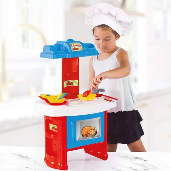 Dolu Chef's Kitchen Legetøjskøkken 19-delt