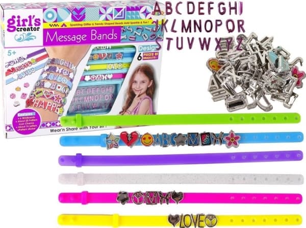 LeanToys Smykker Armbånd Bokstaver DIY