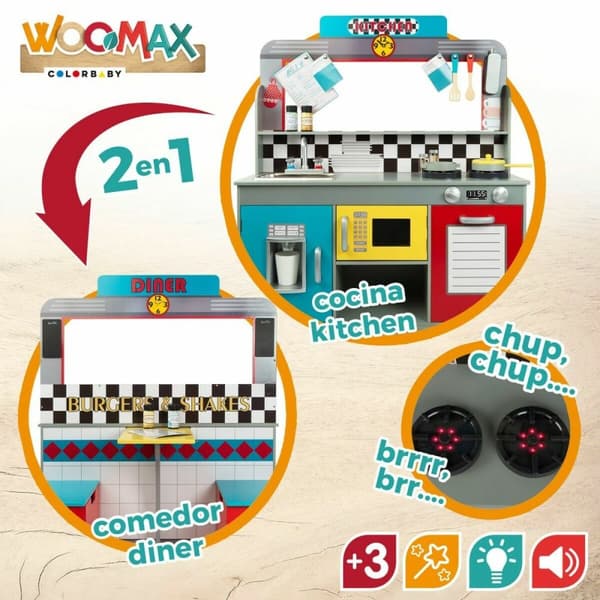 Leksakskök Woomax Trä 90 x 58 x 104 cm