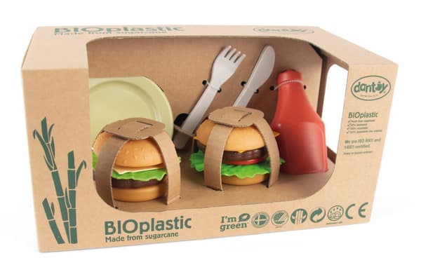 Dantoy BIO plastburgerset 19 delar