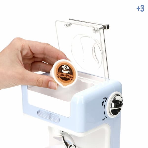 leketøy kaffemaskin 6 enheter