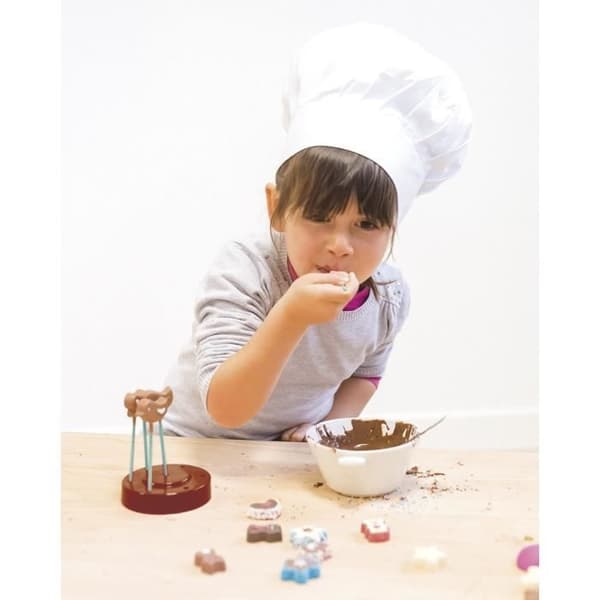 Smoby Chef Chocolat Factory - Chokladverkstad + Receptbok - Matlagningsverkstad - Många formar och tillbehör - Från 5 år