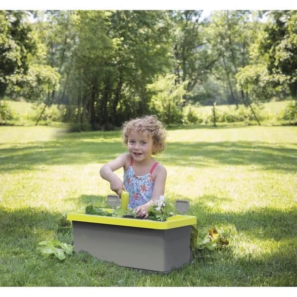 Smoby Jardinere Eden Garned 20L: Spade + Rake + Plant + 4 tallrikar