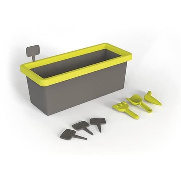 Smoby Jardinere Eden Garned 20L: Spade + Rake + Plant + 4 tallrikar