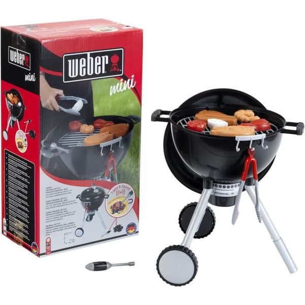 LITEN - Weber One Touch Premium-grill med ljud och ljuskol