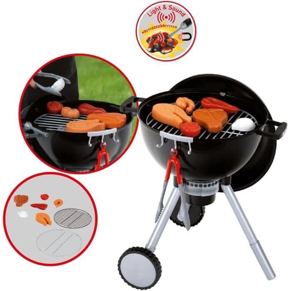 LITEN - Weber One Touch Premium-grill med ljud och ljuskol
