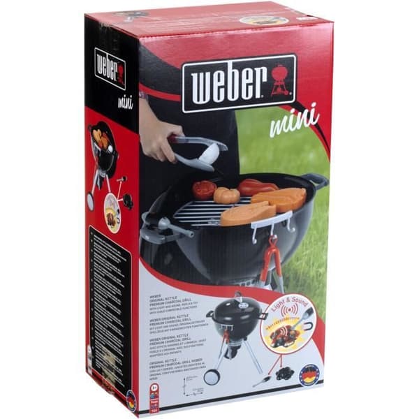 LITEN - Weber One Touch Premium-grill med ljud och ljuskol