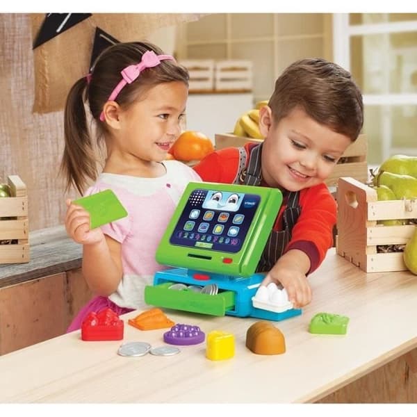 VTECH - 1, 2, 3 Imitate Me - Maxi Shopping Interaktiv Kasse - Imitationslegetøj til Børn