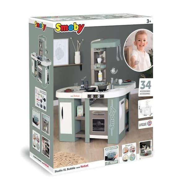 Tefal Kitchen Studio XL Bubble med magisk bubbelfunktion - 34 tillbehör - från 3 år