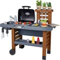 Miniatyrbild 1 av 4: Smoby - Trädgårdskök - Evolutionärt utekök - Grill med utdragbara magiska lågor - 40 tillbehör