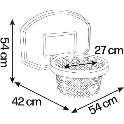 Smoby - Børne Basketballkurv - Smoby Slide Tilbehør - 3 i 1 - Fra 3 år