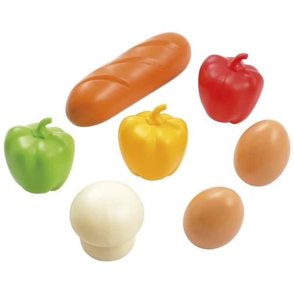 Imitationsspil til butiksindehavere - ECOIFFIER Chef - Markedsvogn - 7 friske produkter - Lavet i Frankrig