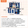 Miniatyrbild 2 av 2: Köksleksak, 74 delar, Integrerad/3-i-1 design, Realistiska matlagningsfunktioner,Blå
