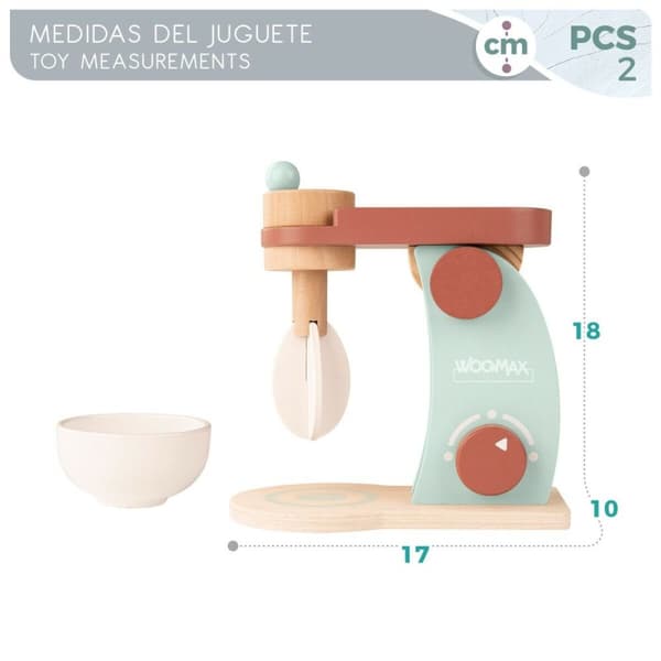 Legetøjs blender Woomax 10 x 18 x 17 cm (6 enheder)