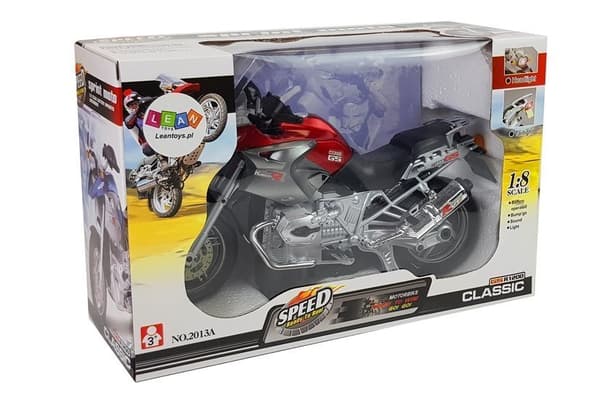 Batteridrivna motorcykelljus Musik Röd