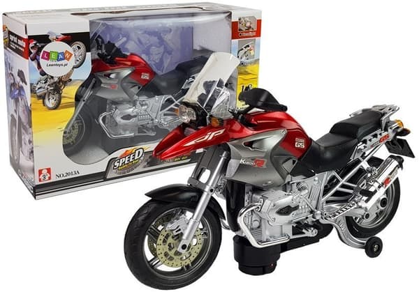 Batteridrivna motorcykelljus Musik Röd