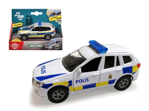 Dickie Toys Svensk Polisbil med ljud och ljus