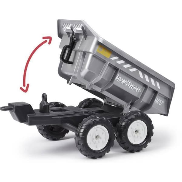 Tippvogn - FALK - Super Dumper - Kan tilpasses hele Falk-traktorserien 3-7 år - 100% fremstillet i Frankrig