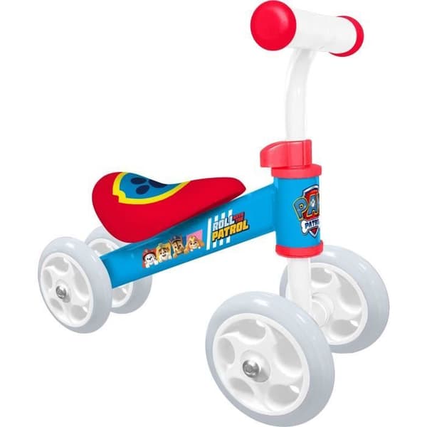 Tasapainopyörän teline 4 pyörällä - PAW PATROL - PAT PATROL - Ensimmäinen kävelijäni tasapainopyörä - Sininen ja punainen