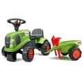 Miniatyrbillede 1 af 4: Claas traktorbærer med anhænger og tilbehør - FALK - Fra 12 måneder - 100% fremstillet i Frankrig - 40% genbrugsplast