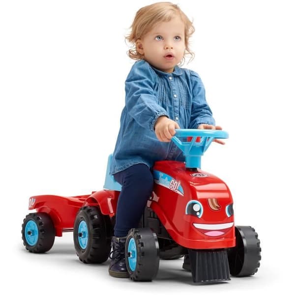 Transportør med anhænger - FALK - Traktor Go! - Fra 12 måneder - 100% Fremstillet i Frankrig - 40% genbrugsplast