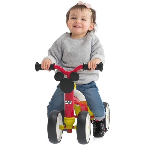 Smoby - Mickey Mouse Metal Ride-On - Rookie - Unisex - Rød - 12 måneder og derover