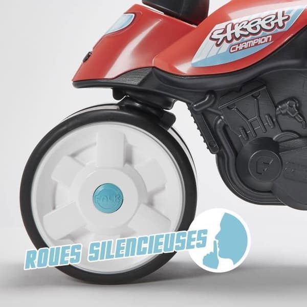 Motorcykelholder - FALK - Street Champion - Fra 12 måneder - 100% Fremstillet i Frankrig - 40% genbrugsplast