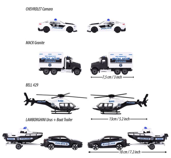Majorette Police Force Giftpack