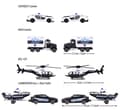 Miniatyrbild 3 av 6: Majorette Police Force Giftpack