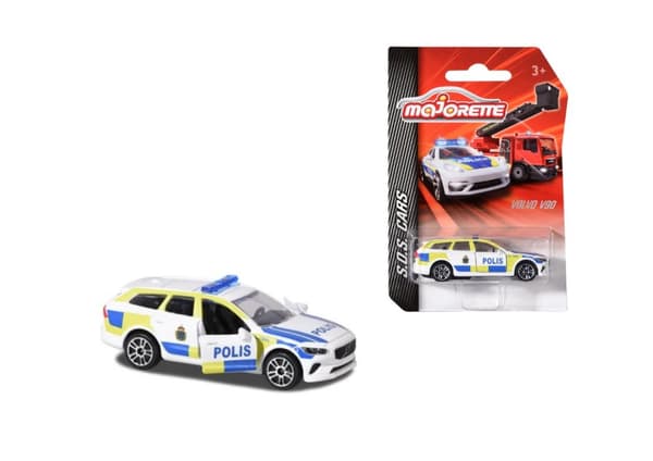 Majorette Svensk Polisbil Volvo V90
