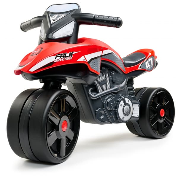 FALK Walking Motorcykel Racing Team Rød med brede hjul fra 1 år