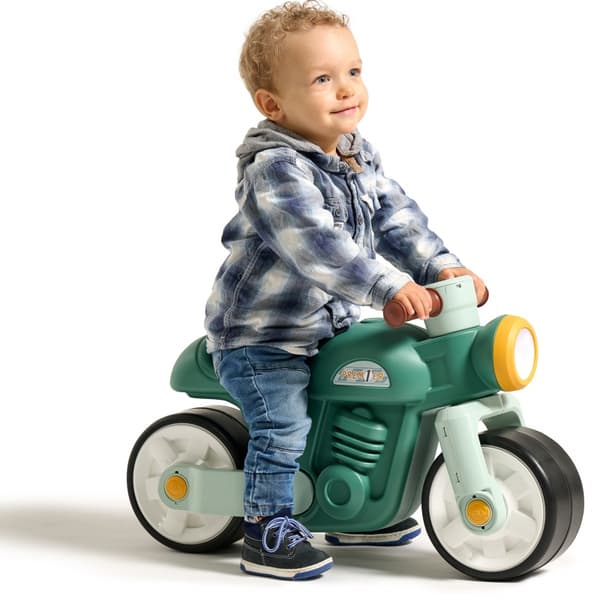 FALK Gåbil med Tysta Hjul – Motor Prem1er Retro Grön 12+