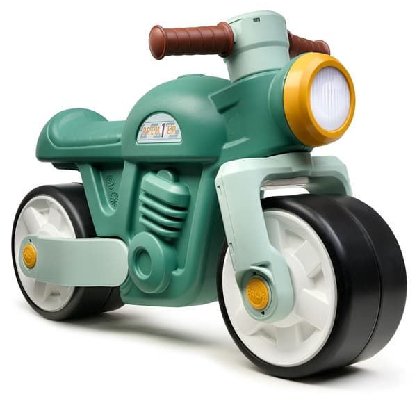 FALK Gåbil med Tysta Hjul – Motor Prem1er Retro Grön 12+
