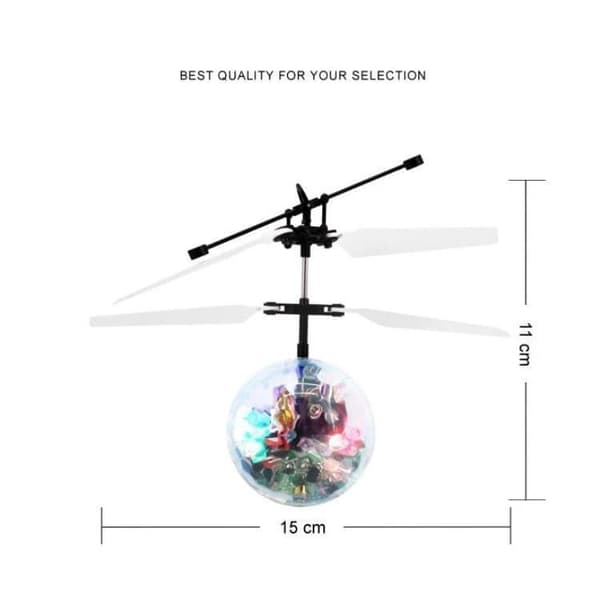 OBOSOE Barn High-tech Sensor Crystal Ball Kreativa Färgrika Ljus-emitterande Leviterande Ball Gest Sensing Flight Nyhet Barn Leksaker