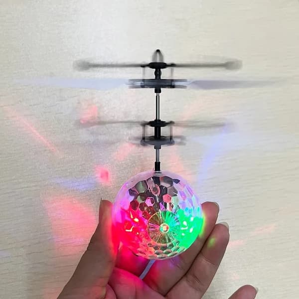OBOSOE Barn High-tech Sensor Crystal Ball Kreativa Färgrika Ljus-emitterande Leviterande Ball Gest Sensing Flight Nyhet Barn Leksaker