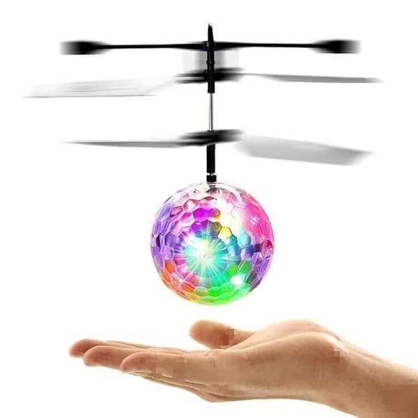 OBOSOE Barn High-tech Sensor Crystal Ball Kreativa Färgrika Ljus-emitterande Leviterande Ball Gest Sensing Flight Nyhet Barn Leksaker