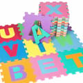 Miniatyrbild 2 av 8: 86-bitars pusselmatta - flerfärgad