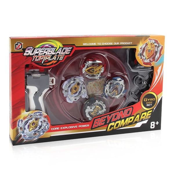 Superblade Top Plate battle set 4-pack - Punainen