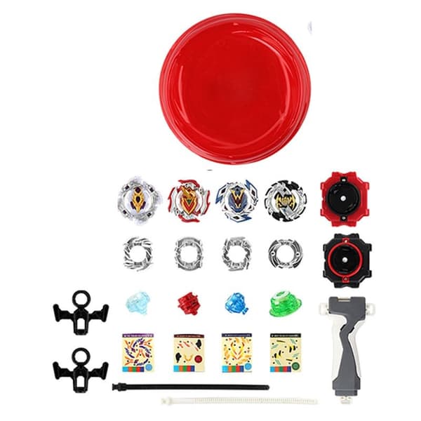 Superblade Top Plate battle set 4-pack - Punainen