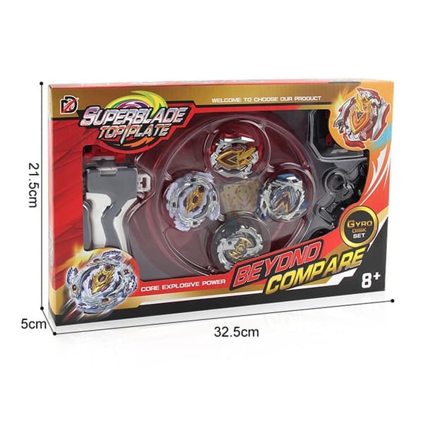 Superblade Top Plate battle set 4-pack - Punainen